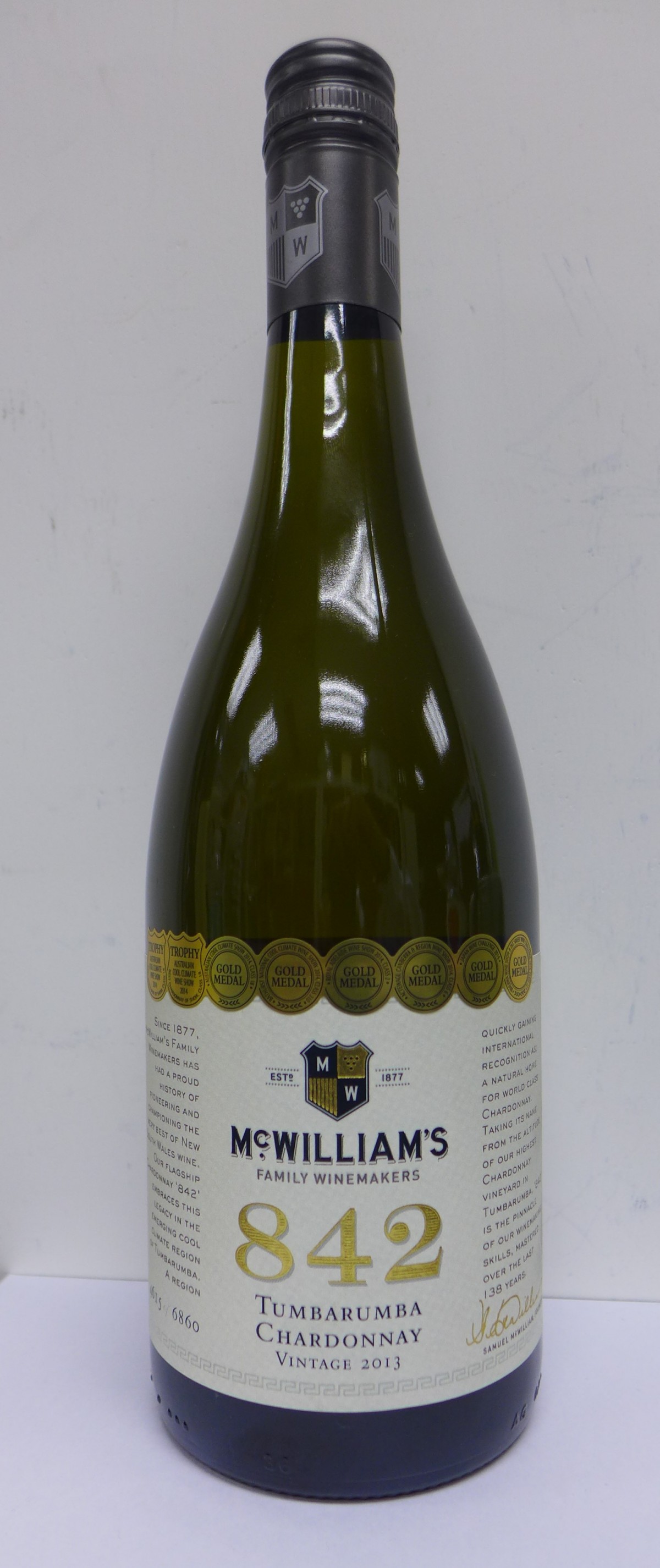 McWilliam’s 842 Tumbarumba Chardonnay 2013